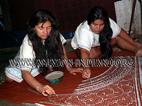 Shipibo Women - Tapestry