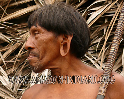 Waorani Man with Spear